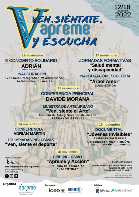 Cartel del festival inclusivo