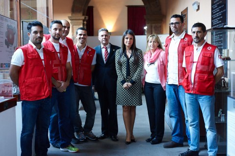 Representantes del Área de Acción Exterior, y Cruz Roja Española 