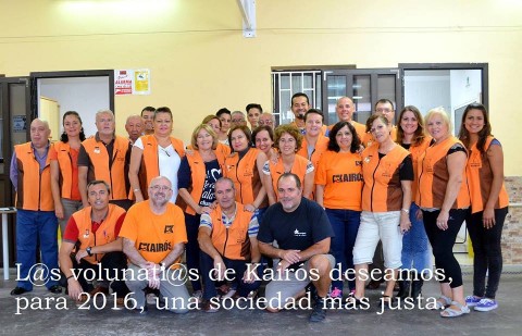 El equipo de voluntarios de la Asociación Kairos