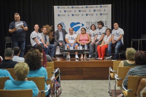 Un momento del Encuentro Intergeneracional al que asistió el Presidente del Cabildo de Tenerife, Carlos Alonso