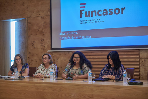 Coromoto Yanes en el acto conmemorativo del 25 aniversario de FUNCANSOR