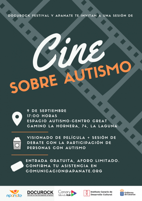 Cartel del festival cine sobre autismo
