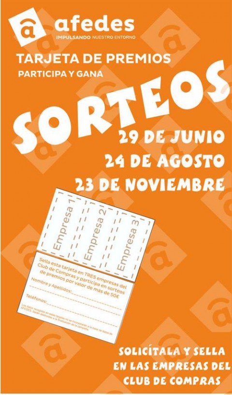 Tarjeta de premios AFEDES