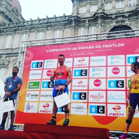 El paratriatleta tinerfeño Juan Jesús Aguiar