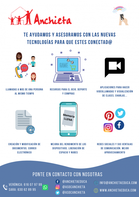 Cartel del servicio de asesoramiento de nuevas tecnologías