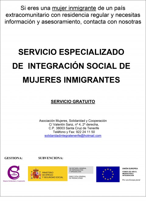 Cartel del servicio