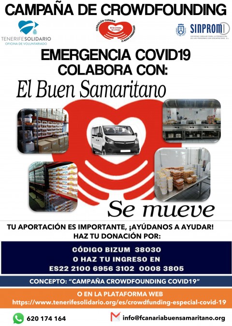 Campaña de Crowdfunding de la Fundación El Buen Samaritano "El Buen Samaritano se Mueve"