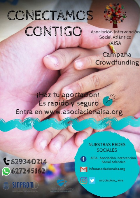 Cartel de la campaña de AISA "Conectamos Contigo"