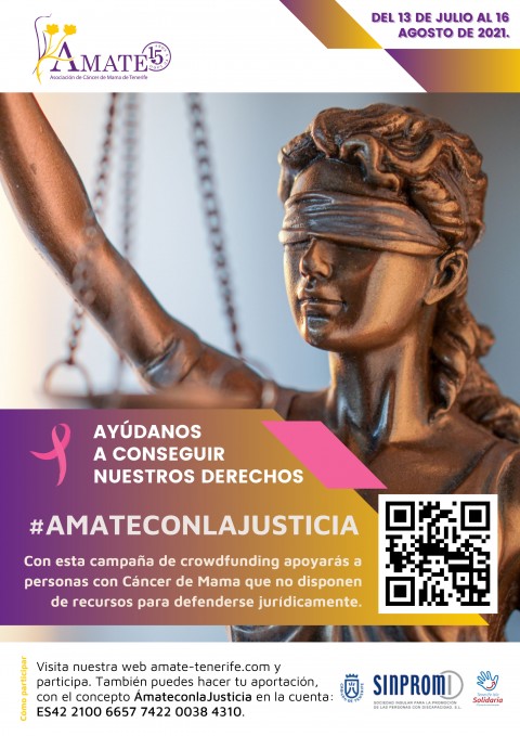 Cartel de la campaña "AMATE con la Justicia"