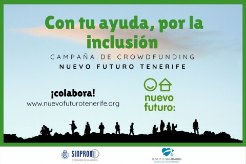 Cartel de la Campaña "Con tu Ayuda por la Inclusión" de la Asociación Nuevo Futuro