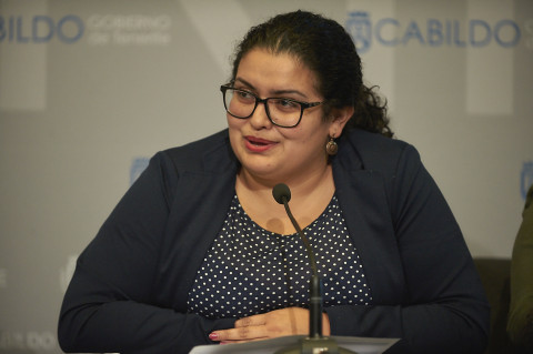 La Consejera de Acción Social, Coromoto Yanes