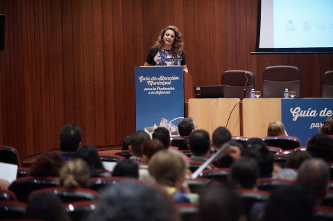 La Consejera Cristina Valido durante su intervención en estas Jornadas