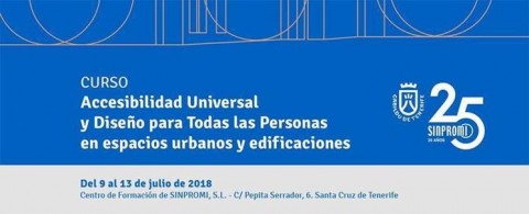 Curso de Accesibilidad Universal y Diseño para Todas las Personas en espacios urbanos y edificaciones.