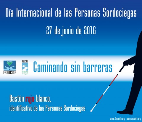 Cartel conmemorativo del Día Internacional de las Personas Sordociegas