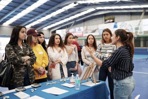 Jóvenes estudiantes en el Encuentro Comarcal de Voluntariado de la Orotava