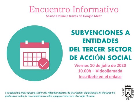 Imagen del encuentro informativo sobre las bases de la Subvención a entidades del Tercer Sector 