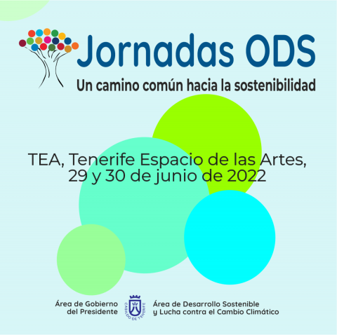 Cartel de las Jornadas ODS. Un camino en común hacia la sostenibilidad