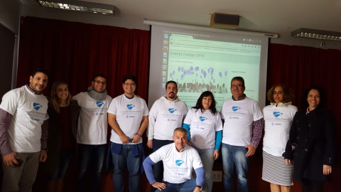 Profesores griegos junto a representantes del Programa Tenerife Solidario y del IES el Sobradillo