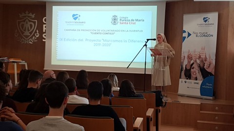 Un instante del acto de clausura del Proyecto "Marcamos la Diferencia 2019-2020"