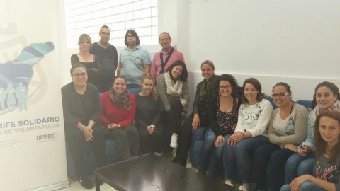 Los participantes al Taller de Iniciación Básica al Voluntariado