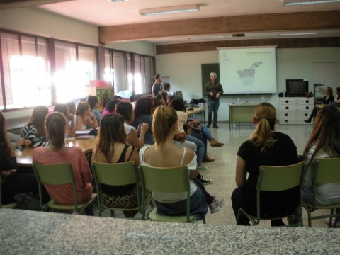 José Francisco Pérez Cabrera, Técnico de la Oficina de Voluntariado impartiendo el taller