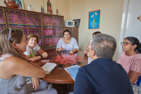 Visita la Centro María Blanca de Cáritas. 