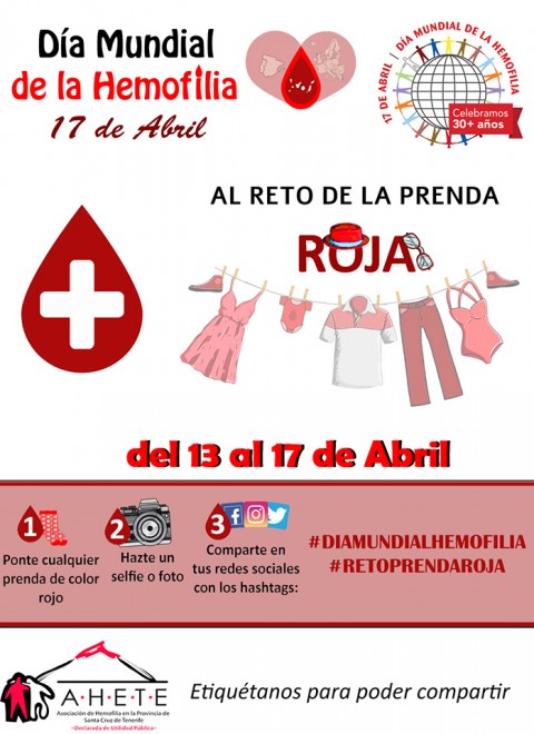 Cartel Reto de la Prenda Roja