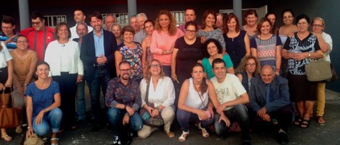 Carlos Alonso visitó, junto a Cristina Valido y Juana María Reyes, en el Centro de Granadilla.