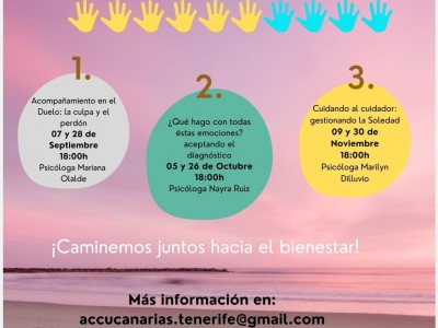 Cartel del taller de Psicología Online