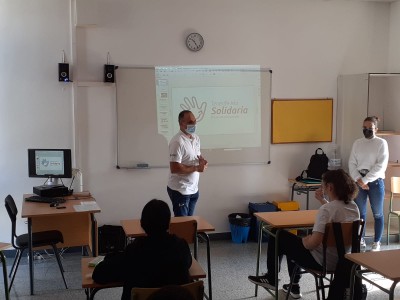 Intervención del dinamizador del Programa Tenerife Isla Solidaria