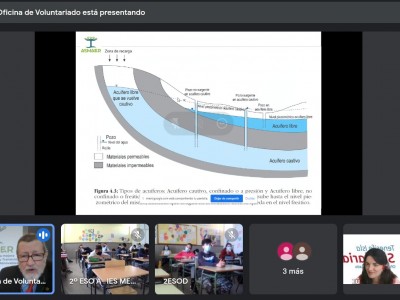 Un instante de la charla Online