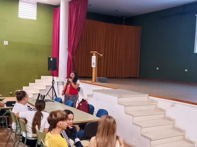 Un instante del taller "Los ODS al Cole", impartido por Cáritas Diocesana de Tenerife