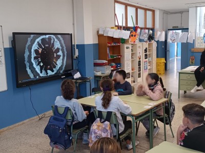 Un instante del taller impartido con ACAMAN
