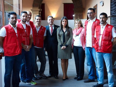 Representantes del Área de Acción Exterior, y Cruz Roja Española 