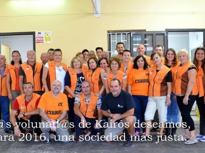 El equipo de voluntarios de la Asociación Kairos