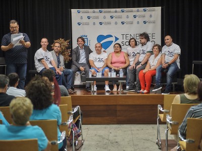 Un momento del Encuentro Intergeneracional al que asistió el Presidente del Cabildo de Tenerife, Carlos Alonso