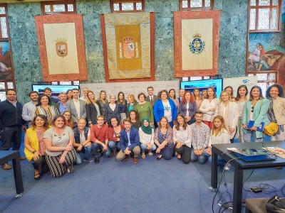 Foto de familia de la presentación de la IX Semana Internacional de Voluntariado Corporativo