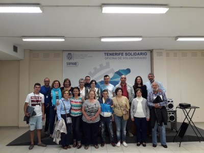 Los asistentes al taller