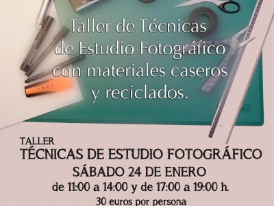 Taller de técnicas de estudio fotográfico con materiales caseros y reciclados a cargo de la Asociación Agroecológica y Cultural La Alegría de la Huerta.