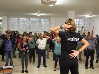 Un instante de la actividad "Actívate con ANSINA" en el barrio de Fátima de Güimar