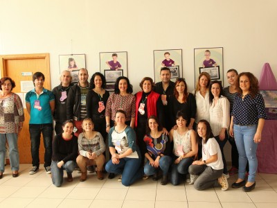 Representantes de APREMATE, Programa Tenerife Solidario y otras Entidades participantes en la inauguración