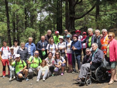 Usuarios de La Asociación Provincial de Familiares y Enfermos de Parkinson de Tenerife en una actividad