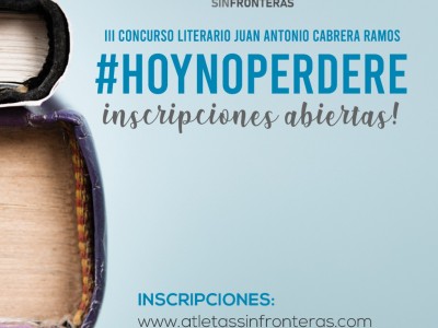 Cartel del III Concurso Literario #Hoynoperdere