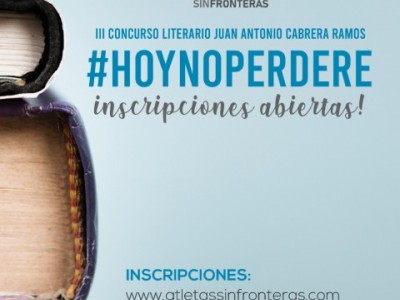 Cartel del III Concurso Literario #Hoynoperdere