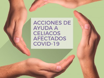 Cartel de la Campaña de ACET "Acciones de Ayuda a Celiacos Afectados por el COVID-19"