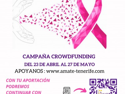 Cartel de la campaña de AMATE "Ayúdanos a Seguir Ayudando"