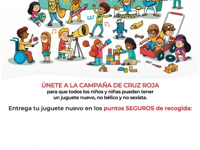 Cartel de la campaña "El juguete Educativo" de Cruz Roja