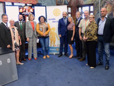 Presentación de la Gala Solidaria del Rotary Club en el Cabildo de Tenerife