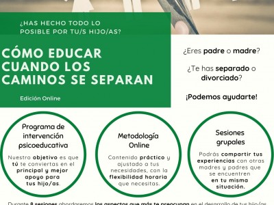 Cartel del programa “Cómo Educar cuando los Caminos se Separan”