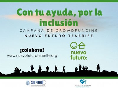 Cartel de la Campaña "Con tu Ayuda por la Inclusión" de la Asociación Nuevo Futuro